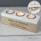 Thumbnail 1 - Personalised Classic Triple Tea Light Box