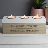 Thumbnail 4 - Personalised Classic Triple Tea Light Box