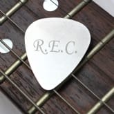 Thumbnail 1 - Personalised Initials Silver Plectrum