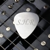 Thumbnail 2 - Personalised Initials Silver Plectrum