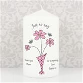 Thumbnail 2 - Personalised Flowers & Vase Candle