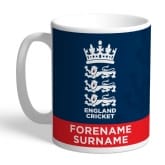 Thumbnail 1 - Personalised England Cricket Bold Crest Mug