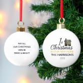 Thumbnail 1 - Personalised 1st Christmas in Our New Home Bauble