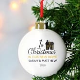 Thumbnail 2 - Personalised 1st Christmas in Our New Home Bauble