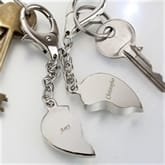 Thumbnail 4 - Personalised Pair of Heart Keyrings
