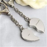 Thumbnail 2 - Personalised Pair of Heart Keyrings