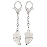 Thumbnail 3 - Personalised Pair of Heart Keyrings