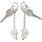 Thumbnail 5 - Personalised Pair of Heart Keyrings