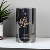 Thumbnail 2 - Personalised Love Smoked Glass LED Candle