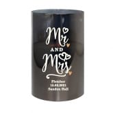 Thumbnail 3 - Personalised Mr & Mrs Smoked Glass LED Candle