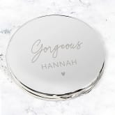 Thumbnail 2 - Engraved "Beautiful" Compact Mirror