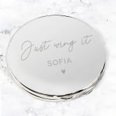 Thumbnail 5 - Engraved "Beautiful" Compact Mirror