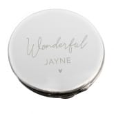 Thumbnail 6 - Engraved "Beautiful" Compact Mirror