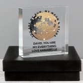 Thumbnail 2 - Personalised You Are My Sun My Moon Large Crystal Token