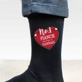 Thumbnail 3 - Personalised Hearts No.1 Men's Socks