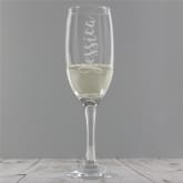 Thumbnail 2 - Personalised Name Engraved Flute Glass