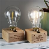 Thumbnail 2 - Personalised LED Bulb Table Lamps