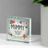 Thumbnail 4 - Personalised Floral Large Crystal Token