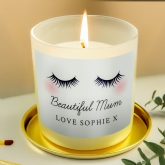 Thumbnail 1 - Personalised Eyelashes Scented Jar Candle
