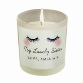 Thumbnail 2 - Personalised Eyelashes Scented Jar Candle