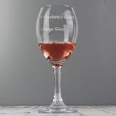 Thumbnail 3 - Personalised Measures Wine Glass