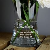 Thumbnail 2 - Personalised Love Heart Glass Vase