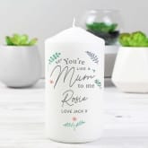 Thumbnail 1 - Personalised You're Like A Mum To Me Pillar Candle