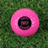 Thumbnail 5 - Personalised Pink Golf Balls