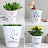 Thumbnail 1 - Personalised Modern Ceramic Plant Pots