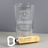 Thumbnail 3 - Personalised World's Best Pint Glass and Bottle Opener