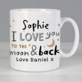 Thumbnail 3 - Personalised To the Moon and Back Mug