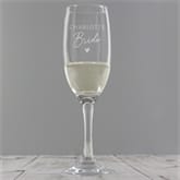 Thumbnail 1 - Personalised Bride Prosecco Glass