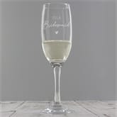 Thumbnail 3 - Bridesmaid Personalised Champagne Glass