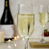 Thumbnail 4 - Bridesmaid Personalised Champagne Glass