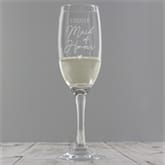 Thumbnail 2 - Maid of Honour Personalised Prosecco Glass