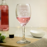 Thumbnail 1 - Mother of the Bride Personalised Wine Glass