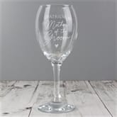 Thumbnail 2 - Mother of the Groom Personalised Wine Glass