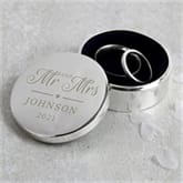 Thumbnail 1 - Mr and Mrs Personalised Ring Box