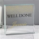 Thumbnail 7 - Personalised Gold Confetti Large Crystal Token