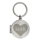 Thumbnail 4 - Personalised Couples Initials Keyring Locket