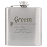 Thumbnail 3 - Personalised Groom Hip Flask
