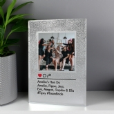 Thumbnail 5 - Personalised Instagram Post 4x4 Glitter Glass Photo Frame