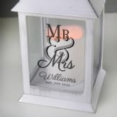 Thumbnail 2 - Personalised Mr & Mrs White Lantern