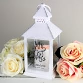 Thumbnail 3 - Personalised Mr & Mrs White Lantern