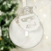 Thumbnail 7 - Personalised Feather Glass Baubles 