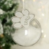 Thumbnail 8 - Personalised Feather Glass Baubles 