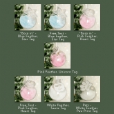Thumbnail 9 - Personalised Feather Glass Baubles 