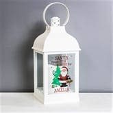 Thumbnail 3 - Personalised Santa White Lantern 