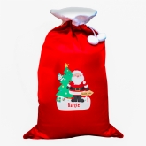Thumbnail 4 - Personalised Santa Luxury Pom Pom Red Sack