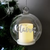Thumbnail 1 - Personalised Christmas LED Candle Bauble